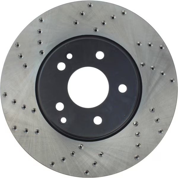 Sport Cross Drilled Brake Rotor, 128.35058R, Centric Parts, Mfr#: 128.35058R
